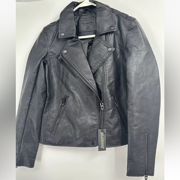 BLANKNYC Faux Leather Full Zip Moto Jacket - Black - XS, NWT - Picture 4 of 7